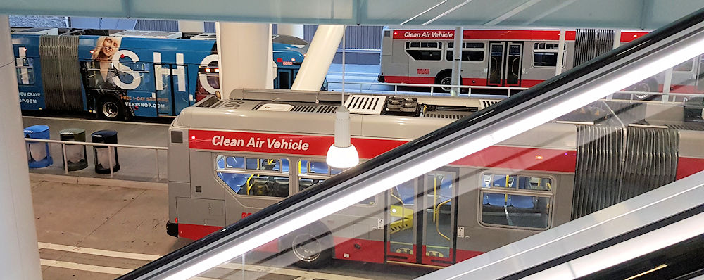 Transbay Terminal ground floor bus bays