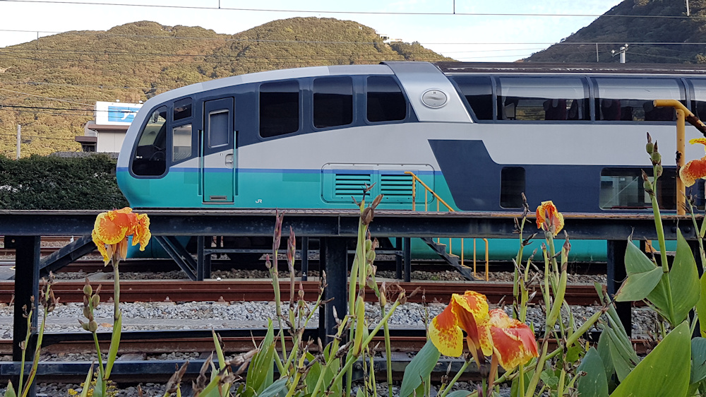 SuperView Odoriko train at Izu Shimoda